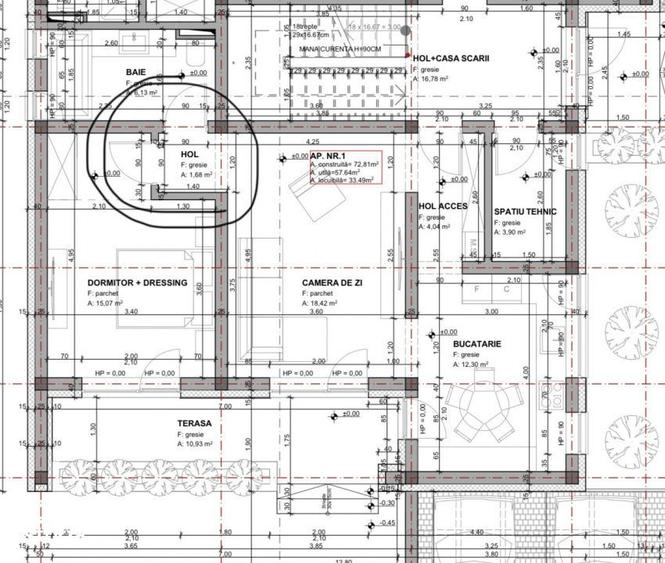 Apartament cu 2 camere în Moșnița Nouă