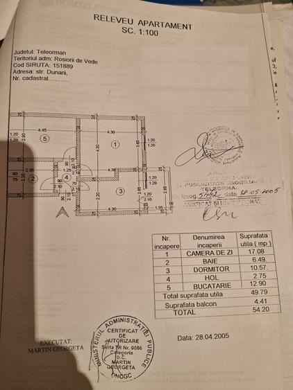 Apartament cu 2 camere decomandat în Ultracentral