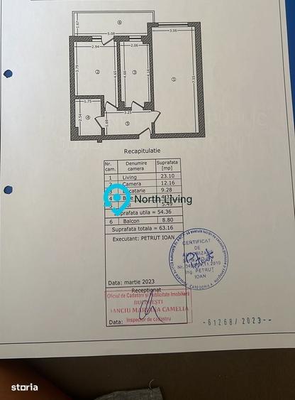 Apartament de vanzare in Sector 4 Berceni - 2 camere -63 mp - 1