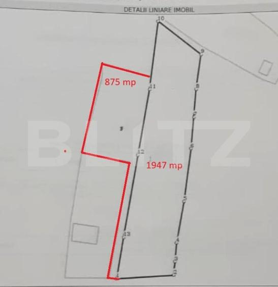 Teren Construcții intravilan de 875 mp, în Copou
