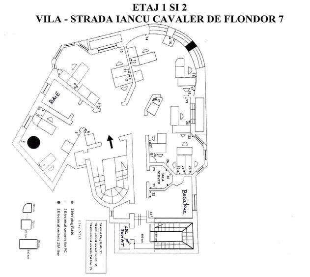 Casă individuală cu 15 camere cu Canalizare în Foișorul de Foc