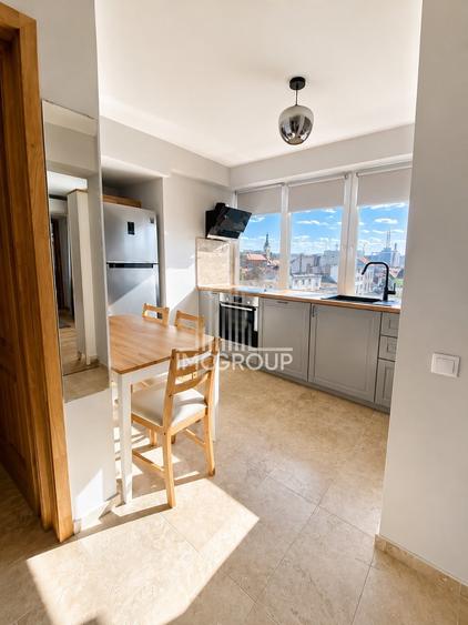 Apartament cu 2 camere semidecomandat, mobilat în Central