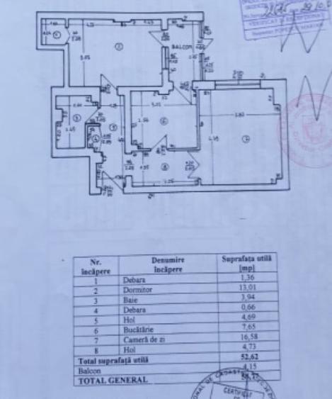 Apartament cu 2 camere decomandat în Sud