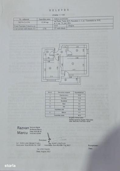 Apartament cu 2 camere, mobilat în Chiajna