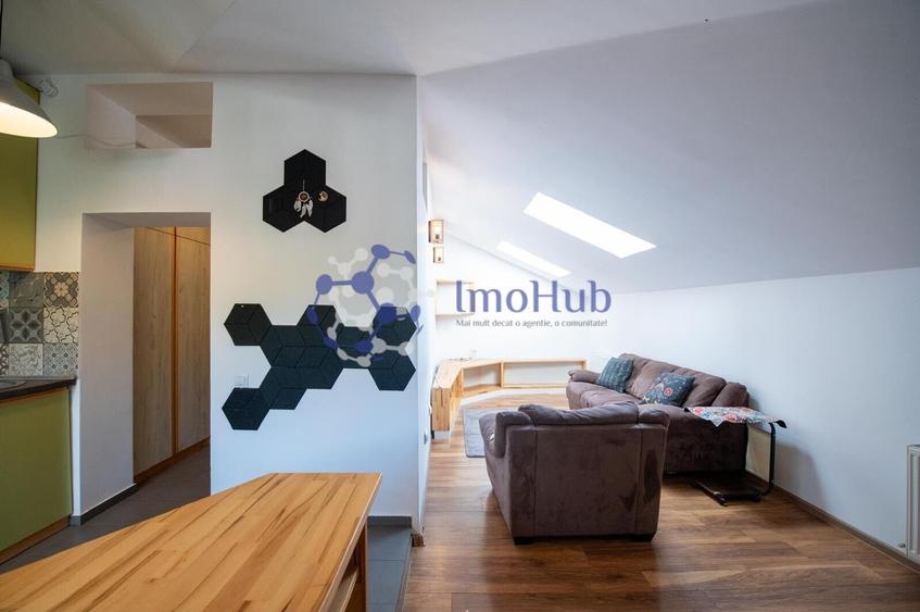 Apartament cu 2 camere, mobilat în Arcu
