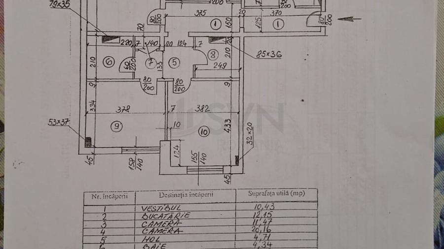 Apartament cu 4 camere decomandat, mobilat în Unirii