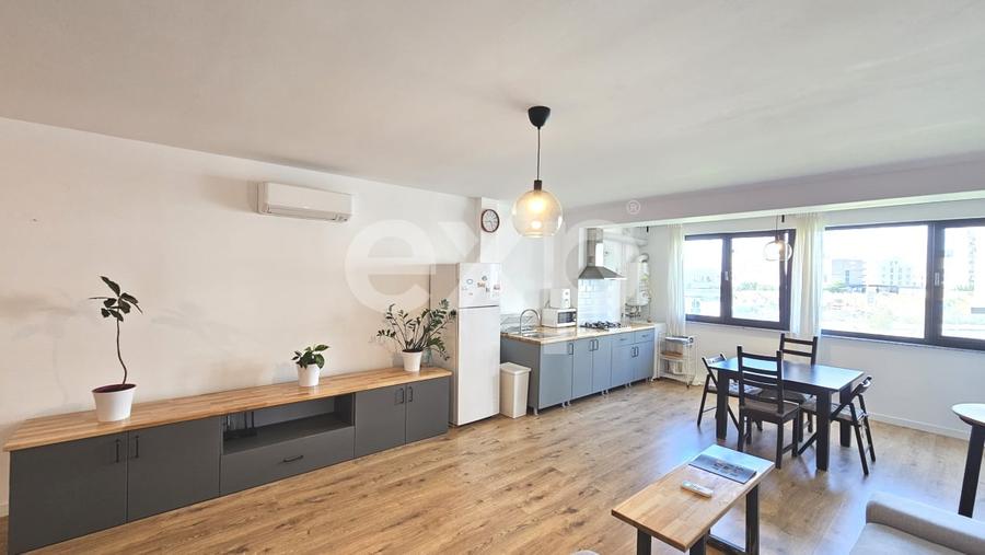 Apartament cu 2 camere semidecomandat, mobilat în Pipera