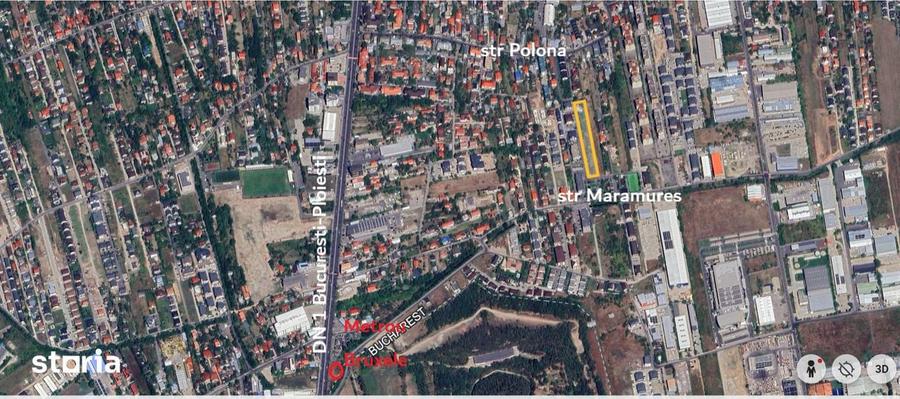 Teren 8750mp Ultracentral Polona Maramures Otopeni CUT 1,4 S+P+2E+M - 8