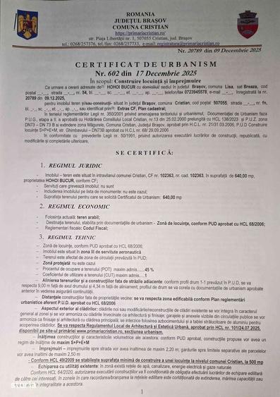 Spațiu comercial, în Cristian