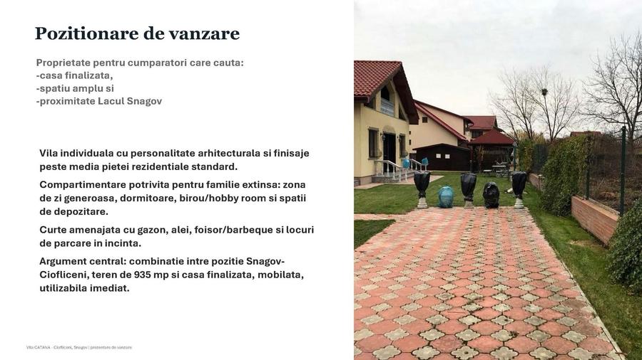 Casă cu 6 camere cu Teren 935 Mp în Snagov