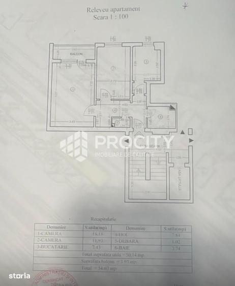 Apartament cu 2 camere decomandat în Central