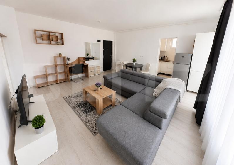 Apartament cu 2 camere semidecomandat, mobilat în Europa