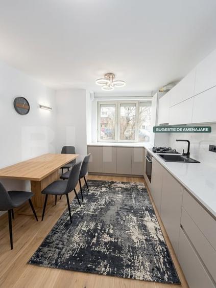 Apartament cu 2 camere semidecomandat, mobilat în Tudor