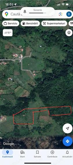 Teren de 6837 mp, în Dăești