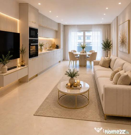 Apartament cu 3 camere semidecomandat în Nicolina