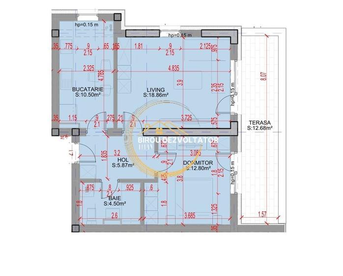 Apartament cu 2 camere decomandat în Theodor Pallady