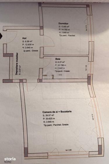 2 Camere-Coresi-Parcare subterana-55mp-Nelocuit-Mobilat-Utilat-Liber - 3