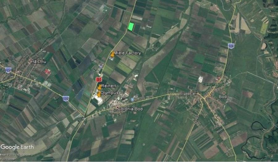 Teren Construcții intravilan de 59600 mp, în Feldioara