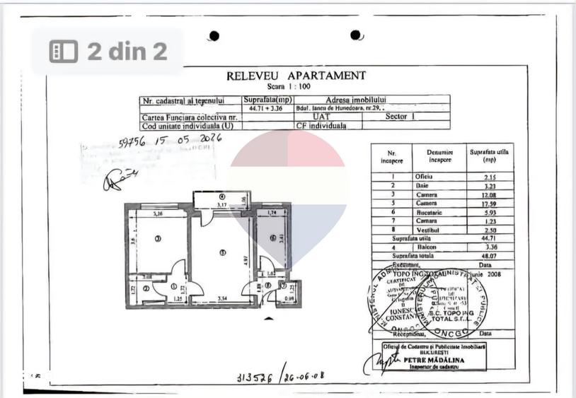 Apartament cu 2 camere în Dorobanți