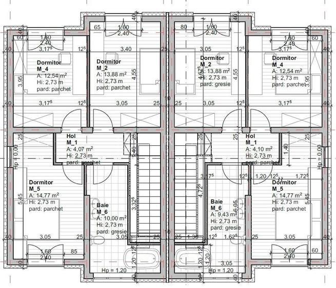 Duplex cu 4 camere cu Canalizare în Livezeni