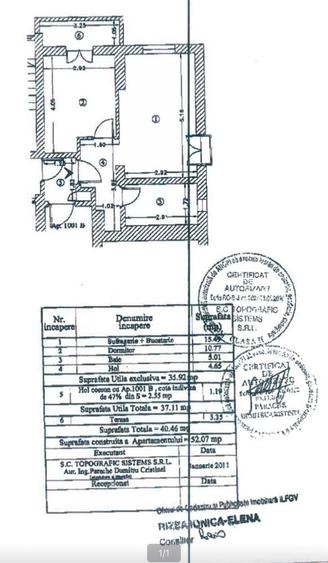 Apartament cu 2 camere decomandat în Ștefăneștii de Jos