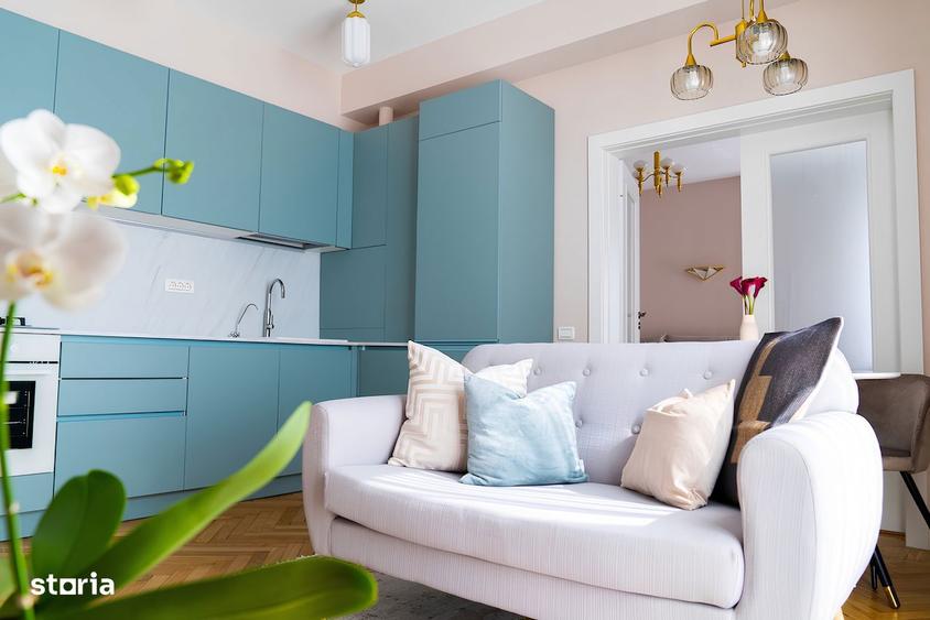 Apartament cu 2 camere semidecomandat, mobilat în Universitate