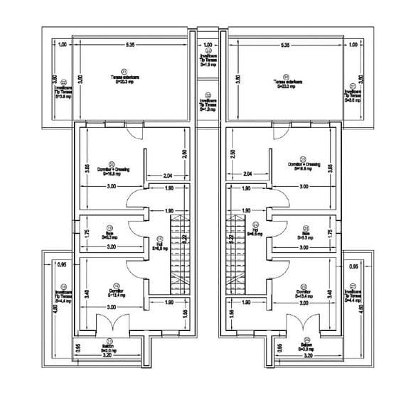 Duplex cu 4 camere cu Canalizare în Giarmata