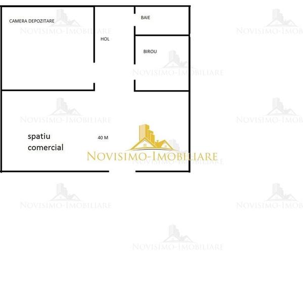NOVISIMO-IMOBILIARE: SPATIU COMERCIAL DE INCHIRIAT , IN ZONA CENTRALA - 1
