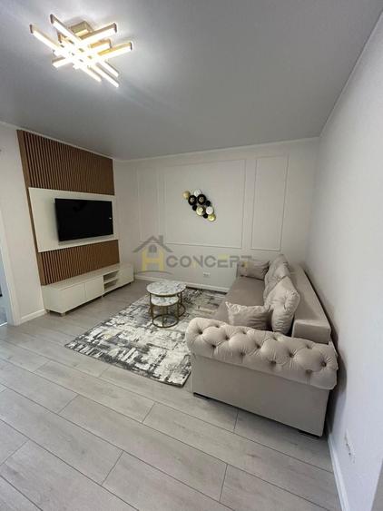 Apartament cu 2 camere semidecomandat, mobilat în Exterior Vest