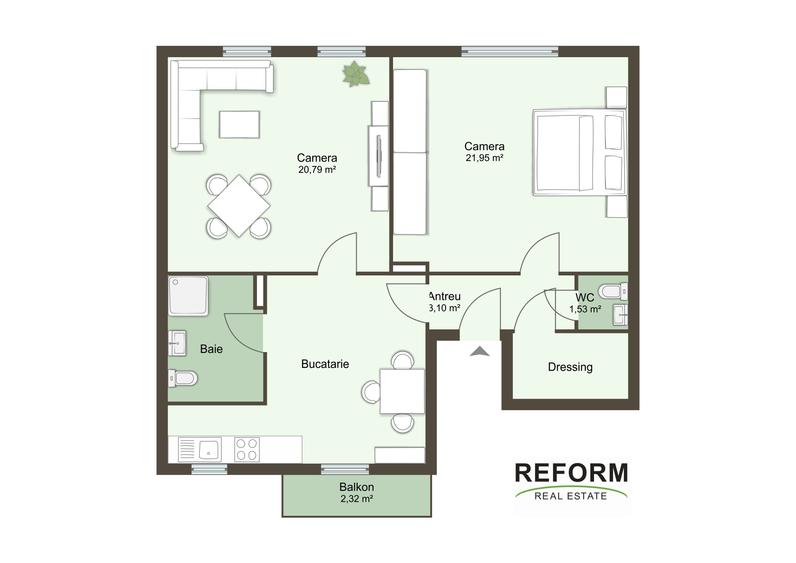 De vânzare – Apartament 2 camere decomandate | Zonă exclusivistă Gheorgheni - 19