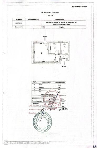 Apartament decomandat în Central