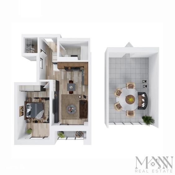 Apartament studio de vanzare | Finisat + Terasa 31 mp, Scala Cetate - 6