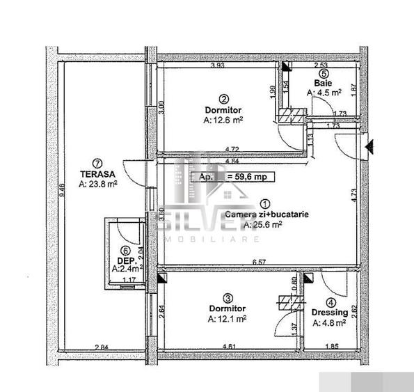 Apartament cu 3 camere semidecomandat în Florești — fotografia 3