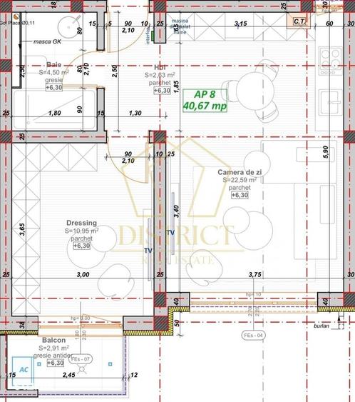 Apartament cu 2 camere în Girocului