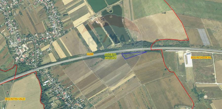 Teren Construcții intravilan de 11842 mp, în Bolintin-Deal