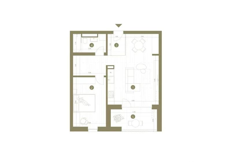 Apartament cu 2 camere decomandat în Confecții