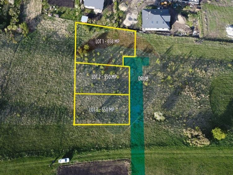 Teren agricol extravilan de 658 mp, în Nord