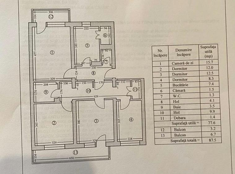 Apartament cu 4 camere decomandat în Tomis II