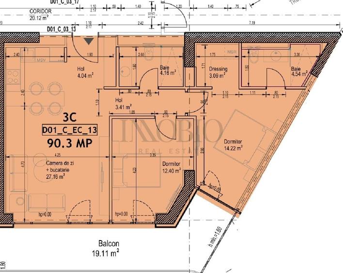 Apartament cu 3 camere în Colentina
