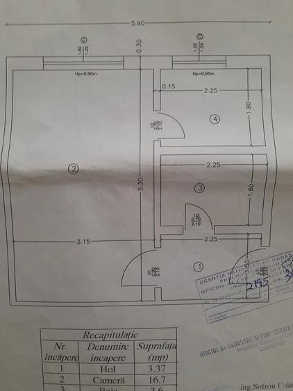 Garsonieră decomandată în Traian
