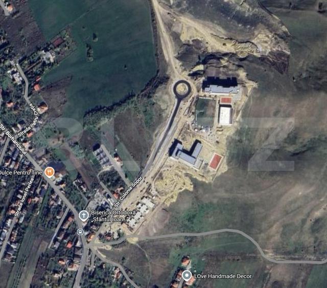 Teren Construcții intravilan de 2900 mp, în Borhanci