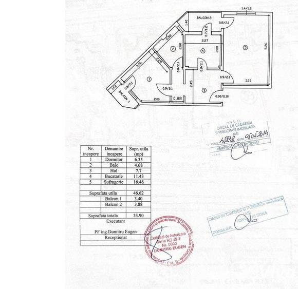 Apartament cu 2 camere decomandat, mobilat în Canta