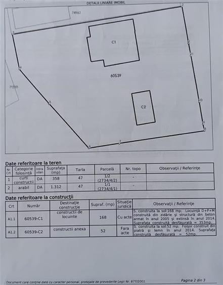Casă individuală cu 4 camere cu Garaj în Bârnova