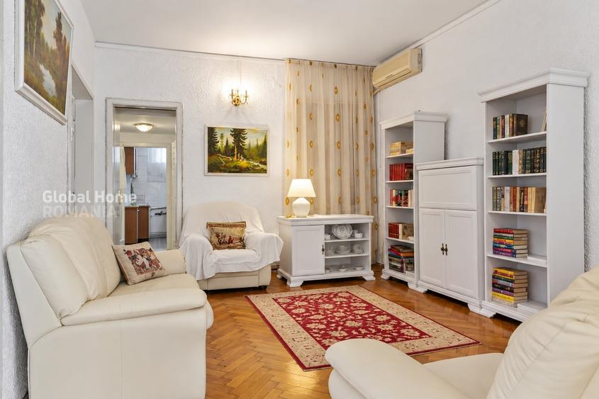 Apartament cu 4 camere decomandat, mobilat în Victoriei