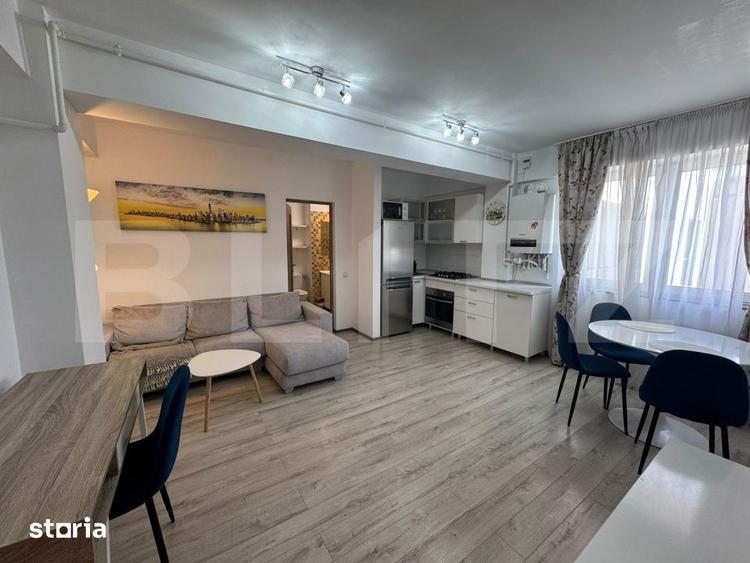 Apartament cu 2 camere semidecomandat în Între Lacuri
