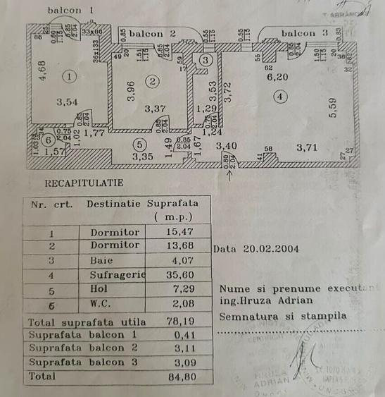 Apartament cu 3 camere decomandat, mobilat în Decebal