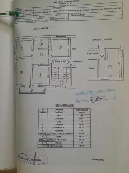 Apartament cu 3 camere decomandat în Valea Adâncă