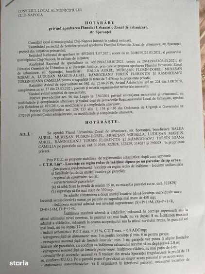 Teren de 1890 mp, în Borhanci