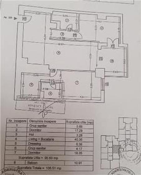 Apartament cu 3 camere decomandat, mobilat în Aviației