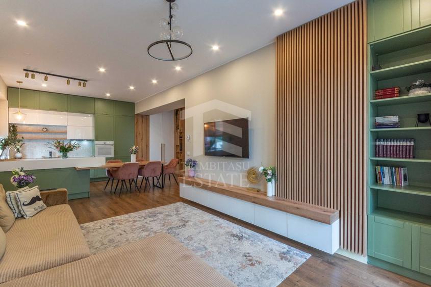 Apartament cu 3 camere decomandat, mobilat în Domenii
